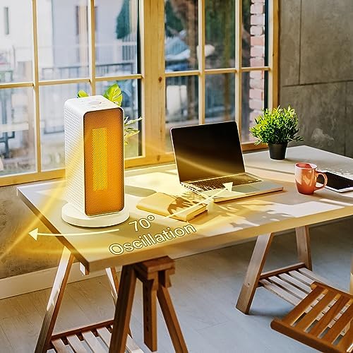 2024 Upgraded 1200W Ceramic Heater with Safety Features