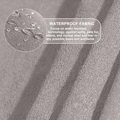 Waterproof Velvet Ottoman Cover for Folding Stool - Brown