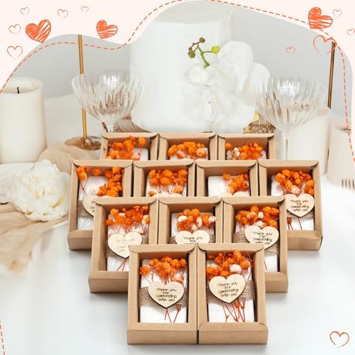 Demissle 30 Pcs Handmade Scented Soap Wedding Favors