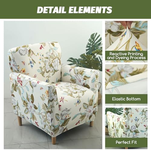 FUANGUI Stretch Armchair Slipcover with Arms 1