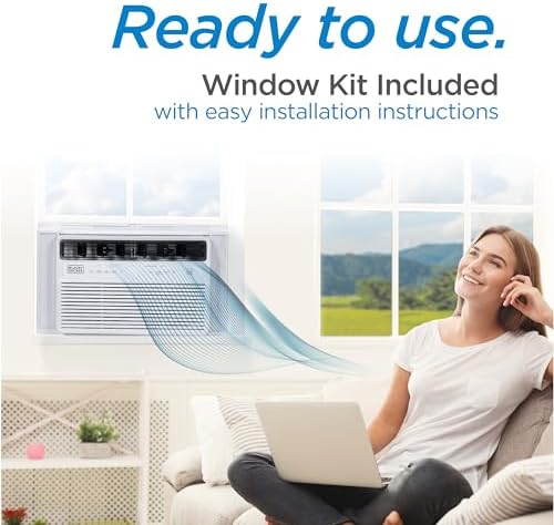 BLACKDECKER 12000 BTU Inverter Window AC Unit ENERGY STAR Rated White