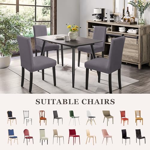 Sufdari Dining Chair Covers Set of 6 Gray