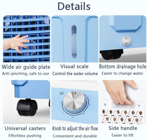Portable Air Conditioner with 3 Speeds and 120 Oscillation