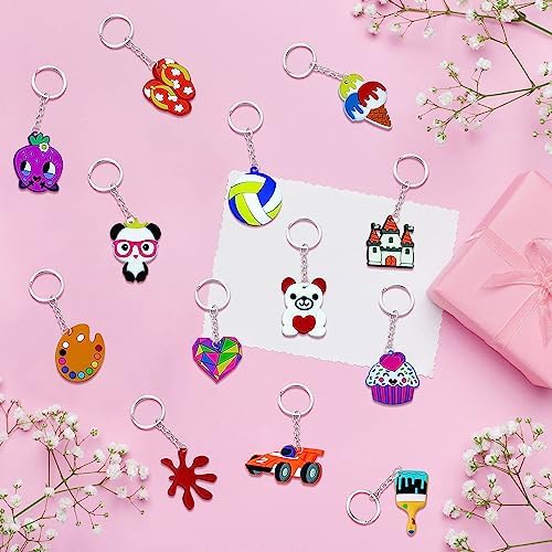 60PCS Cartoon Kids Keychains Bulk Party Favors 1