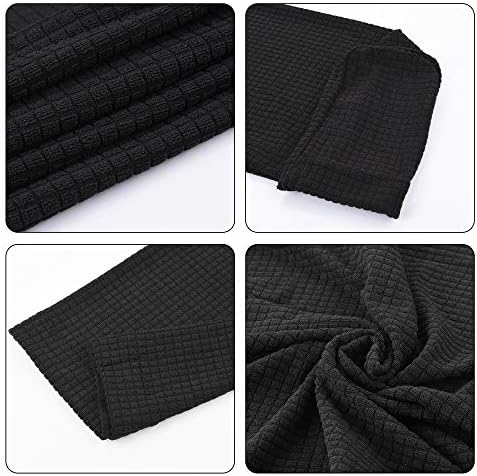 CM Anti-Slip Sofa Armrest Slipcover Black