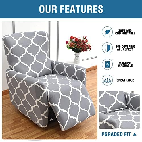 Eco-Ancheng 4-Piece Recliner Slipcovers Set Lazy Boy Chair Covers