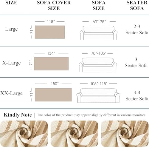 Boho Chenille Sofa Covers Reversible with Tassels for 2 Cushions
