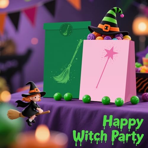 Witch Party Favor Bags with Stickers 30 Pcs Set 1