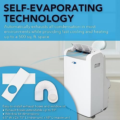 Whynter 14000 BTU Portable Air Conditioner with Heater and Fan