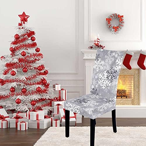 LIPOR 6-Piece Christmas Dining Chair Slipcovers
