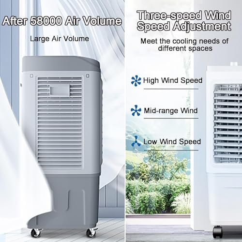 3 In 1 Air Cooler Humidifier Fan with 4 Ice Boxes