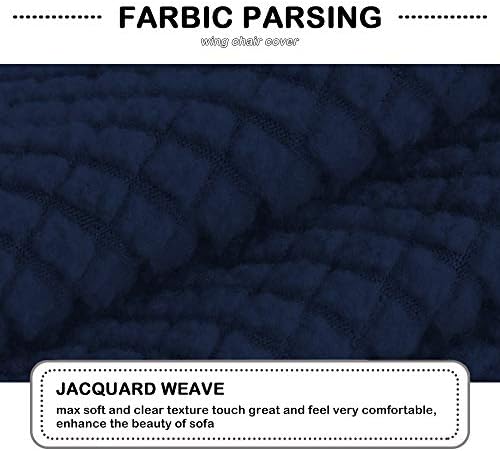 Stretch Jacquard Recliner Chair Cover Polyester Blend Slipcover for Recliner