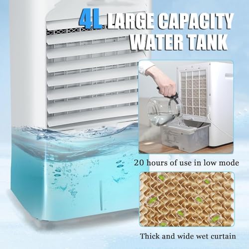 Portable 4-in-1 Air Conditioner with 3 Speeds 4 Modes