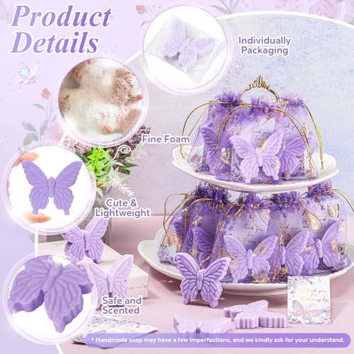 Dunzy 50 Piece Butterfly Baby Shower Favors Set
