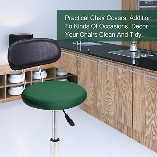 Tatuo Elastic Stool Covers for 14-17 Inch Chairs Green 4 Pieces