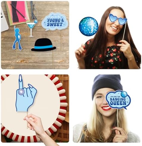 36pc Mamma Mia Bachelorette Party Photo Booth Props Set