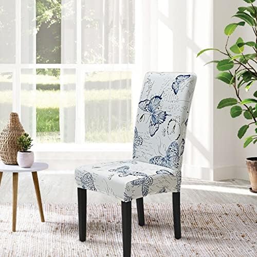 Springrico Chair Covers for Dining Room Set of 4 Stretchy and Washable