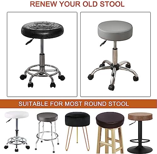 HAOYONG Round Bar Stool Covers Set of 4