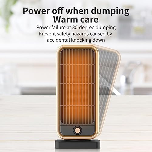 DOACT Silent PTC Ceramic Fan Heater 500W 3S Heating US Plug