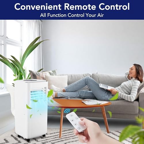 10000 BTU Portable AC with Remote 3-in-1 Unit
