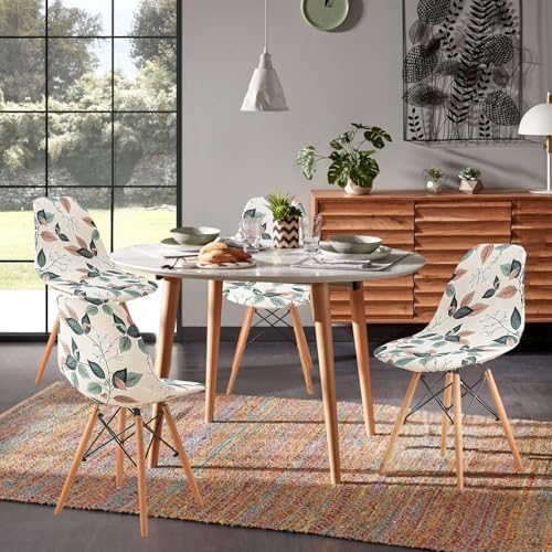 GOSTADY Dining Chair Covers Set of 4 Modern Style