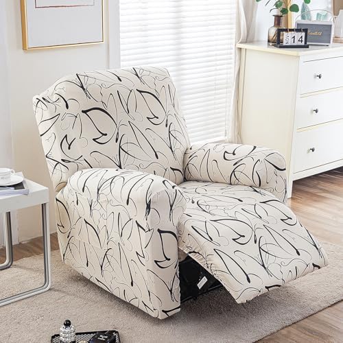 FUANGUI Recliner Chair Cover Set 4 Pieces