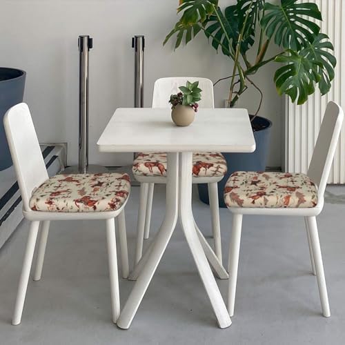 Western Cowboy Seat Covers for 4 Dining Chairs