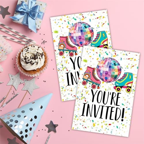 Skate Birthday Party Invitation Cards