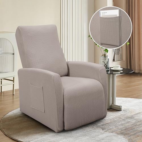 SearchI Recliner Slipcover 4 Piece Taupe