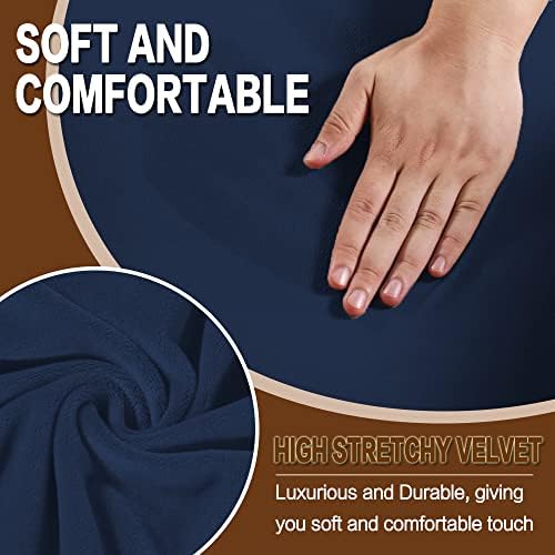 Velvet Papasan Chair Cover Slipcover - Stretch Fit for 37-48 Inch Chairs