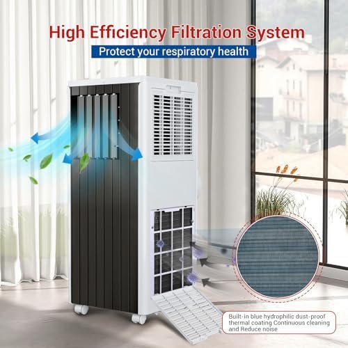 8000 BTU Portable AC for Room Up to 350 Sq Ft