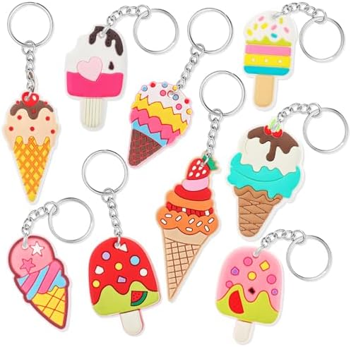 Sasylvia 36 Pcs Ice Cream Keychain Party Favors 1