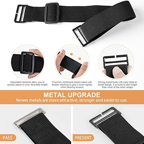 TAOCOCO 3 Pack Adjustable Elastic Straps for Recliner Covers 1