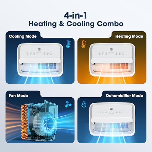 Wattsmart 14000BTU Portable AC Unit with App Control White