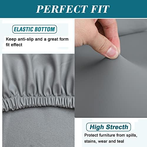 HFCNMY PU Dining Bench Cover Waterproof Stretchable
