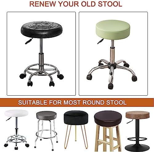 HAOYONG Round Bar Stool Covers Set of 4 1