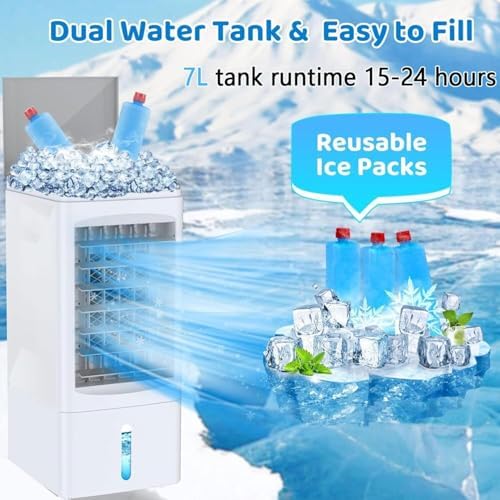 3-in-1 Windowless Portable Air Conditioner with Humidifier and Remote Control