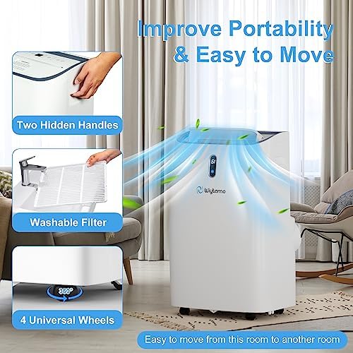 Wiytamo 14000 BTU Portable AC with WiFi and Smart App Control