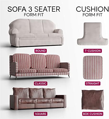Mamma Mia Sofa Slipcover - Stretch Fit - Cream