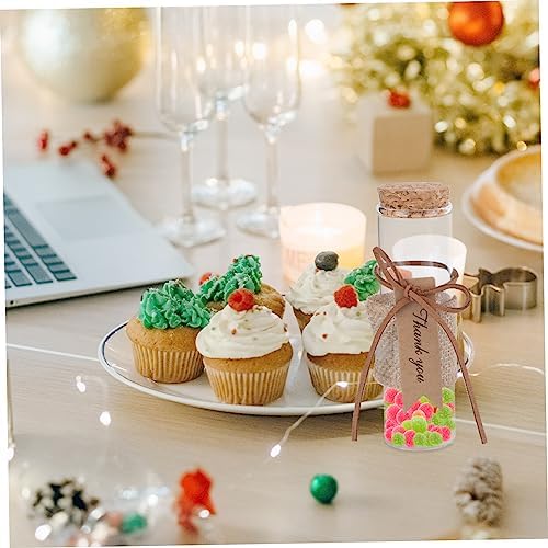 PRETYZOOM 5pc Glass Candy Storage Bottle Set 1