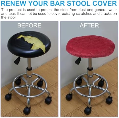 PATIKIL Round Bar Stool Cover Pink 10-126 Inch