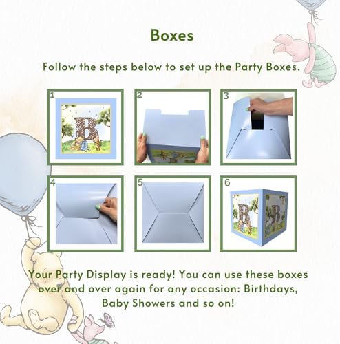 RainMeadow 269 Piece Winnie The Pooh Baby Shower Decor Kit