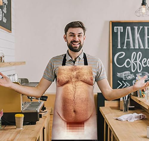 Funny Men Belly Apron for Christmas Prank