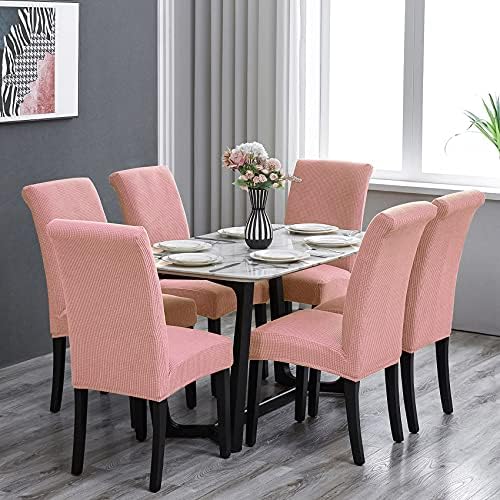 Howhic Stretch Chair Covers Set of 2 Dusty Pink 1