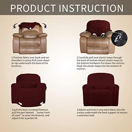 Easy-Going Recliner Slipcover with Elastic Bottom