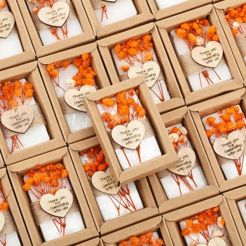 Demissle 30 Pcs Handmade Scented Soap Wedding Favors