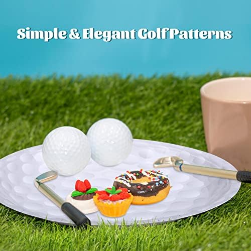 Durony 48 Pack Golf Dessert Plates for Golf Themed Parties