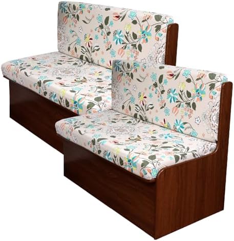 KRFOONN RV Dinette Cushion Covers Set 2 Backrest 2 Bench