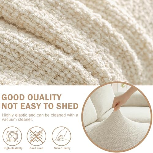 Vctops 4 Piece Cotton Linen Recliner Slipcovers 1