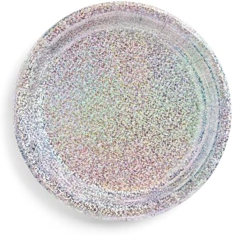 Xo Fetti Holographic Foil Plates 25 Pack